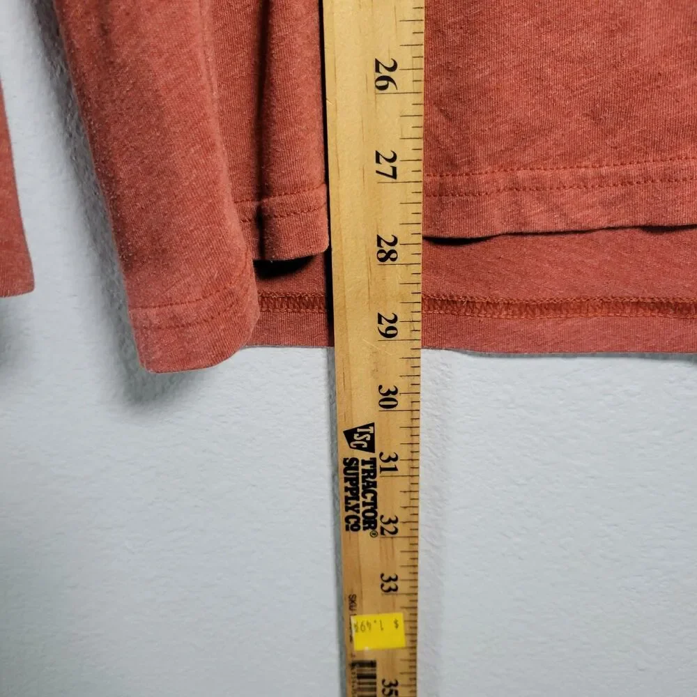 The North Face Mens S Rust Long Sleeve Shirt Expedition Gorpcore Earthy Hiking